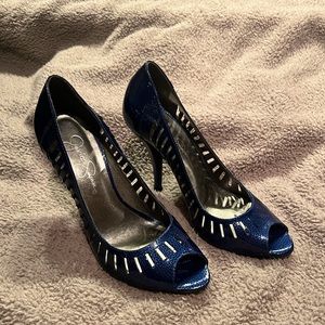 Jessica Simpson Patent Leather Peep Toes with Cut outs